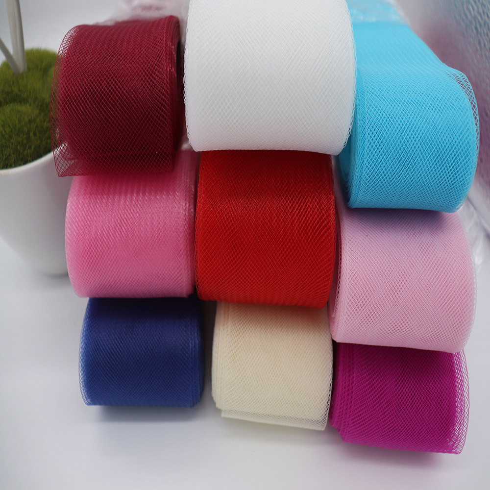 Sewing Art - Zacht polyester mesh lint, platte effen