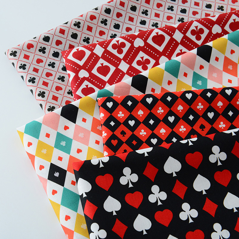 Sewing In Textile - Ins Poker Element Katoen Digitaal Afdrukken