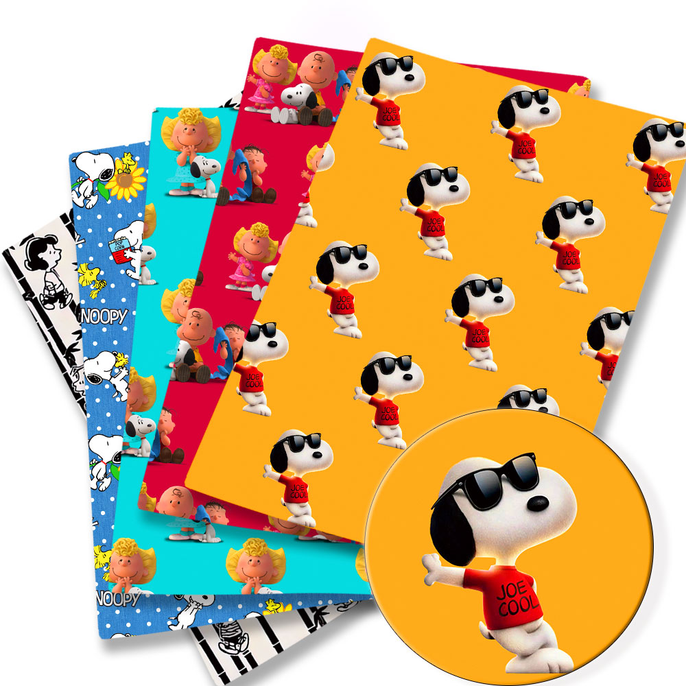 Sewing In Textile - TAKARA TOMY Snoopy stof 140x50CM Cartoon