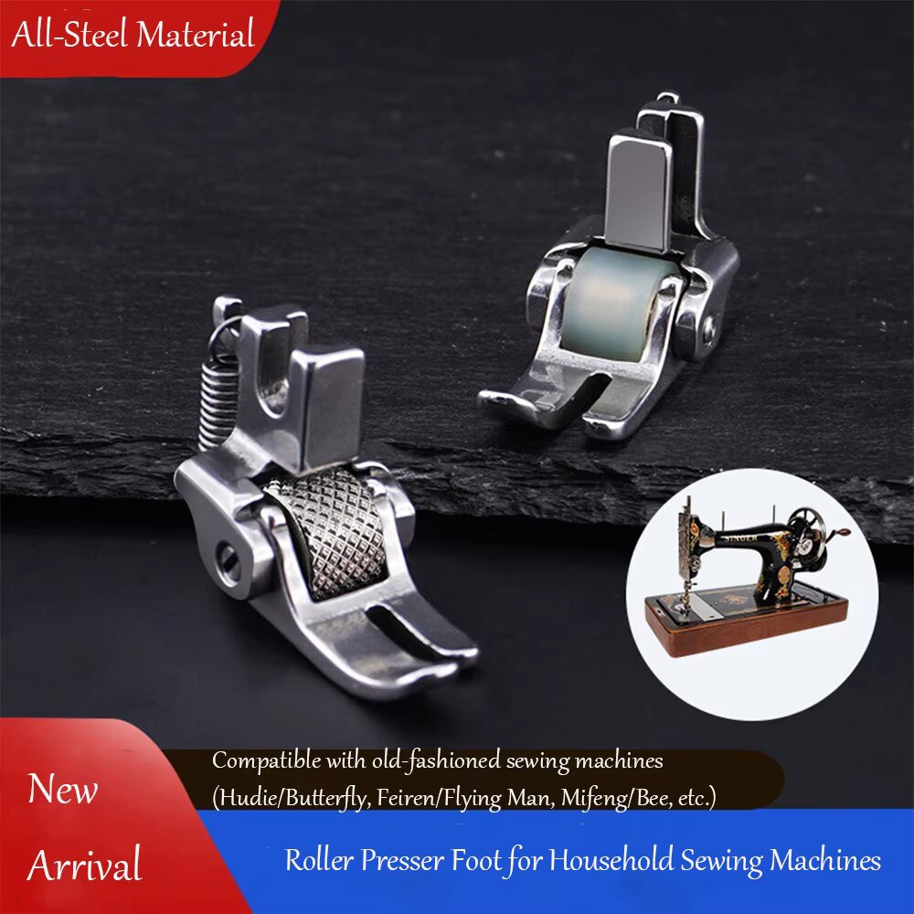 Sewing Roll - Volledig stalen rolvoet voor ouderwetse pedaalnaaimachines,