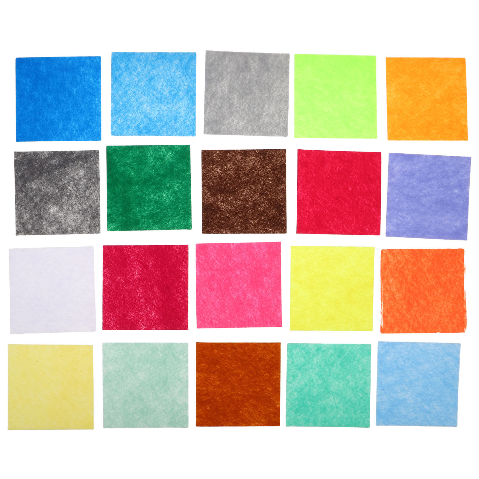 Is Sewing Textile Art - 120 stuks knutselviltjes 10x10cm gekleurd vilt