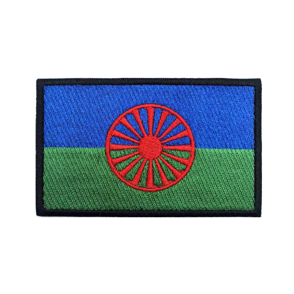 Velcro Sew On - Rom Gypsy Vlag van de Romani