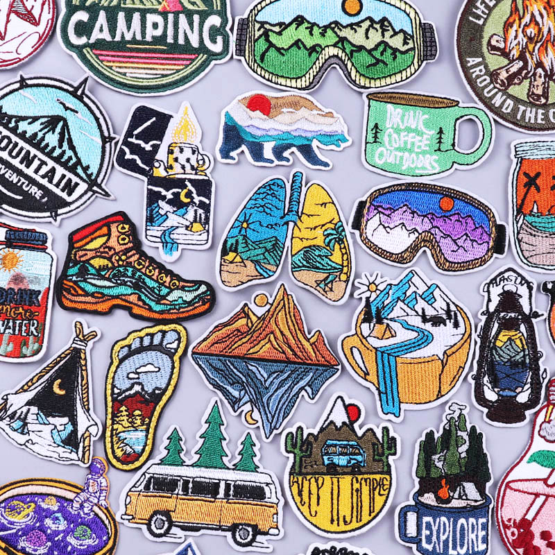 Velcro Sew On - Outdoor opstrijkbare patches voor kleding Kamp
