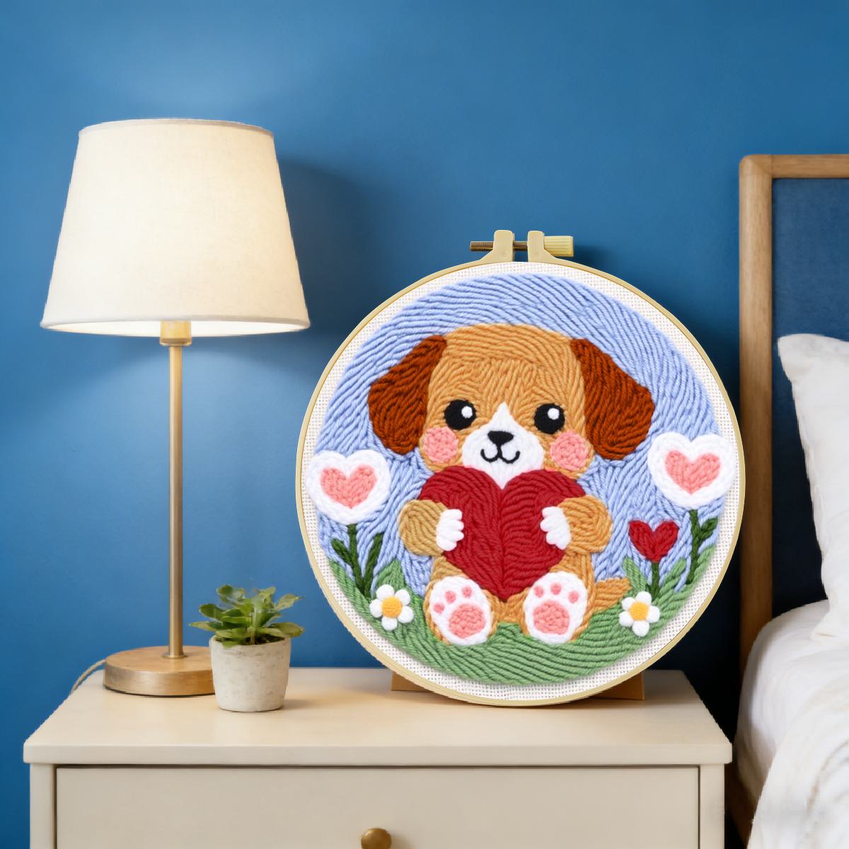 20X20CM/7.87inch Hond Punch Na - Is Sewing Textile Art recensie en prijs