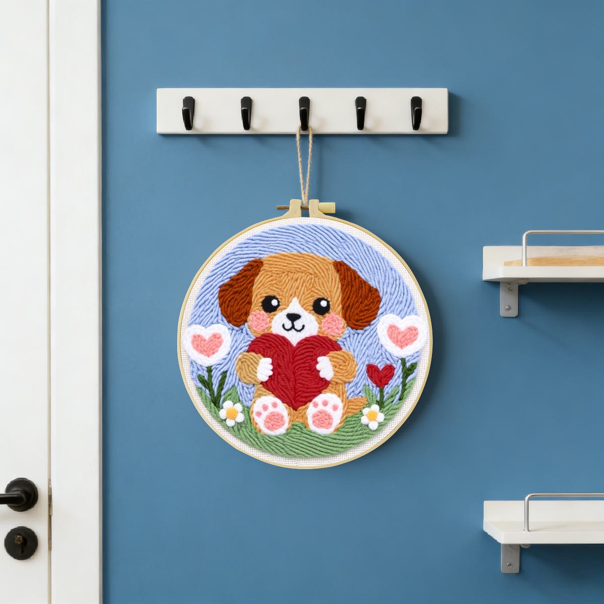 20X20CM/7.87inch Hond Punch Na - Is Sewing Textile Art recensie en prijs