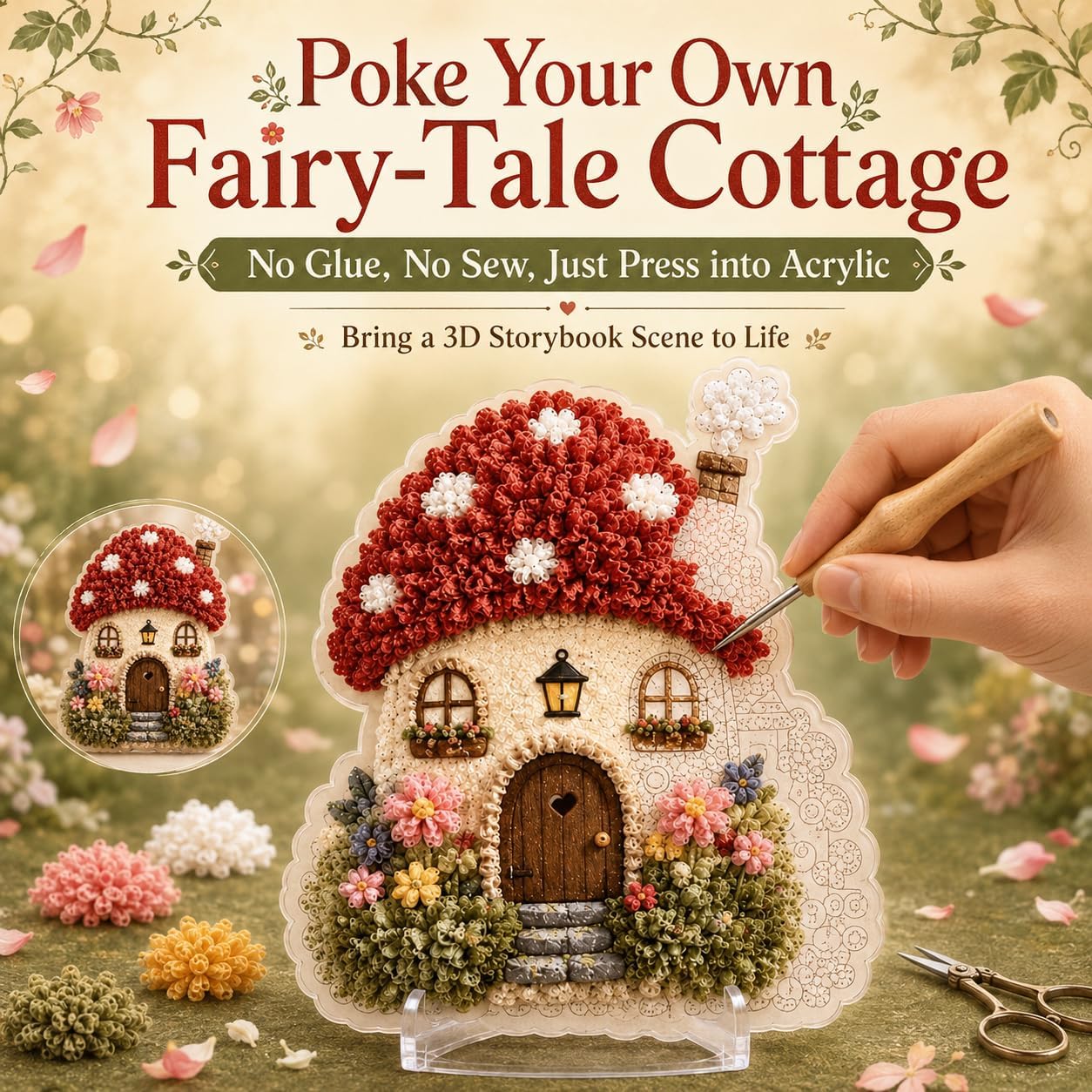 DIY 3D Stoffen Poke Art Kit: S - Is Sewing Textile Art recensie en prijs