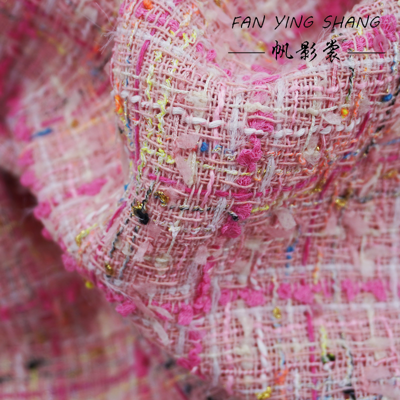 De roze geruite katoenen tweed - Sewing Tweed recensie en prijs