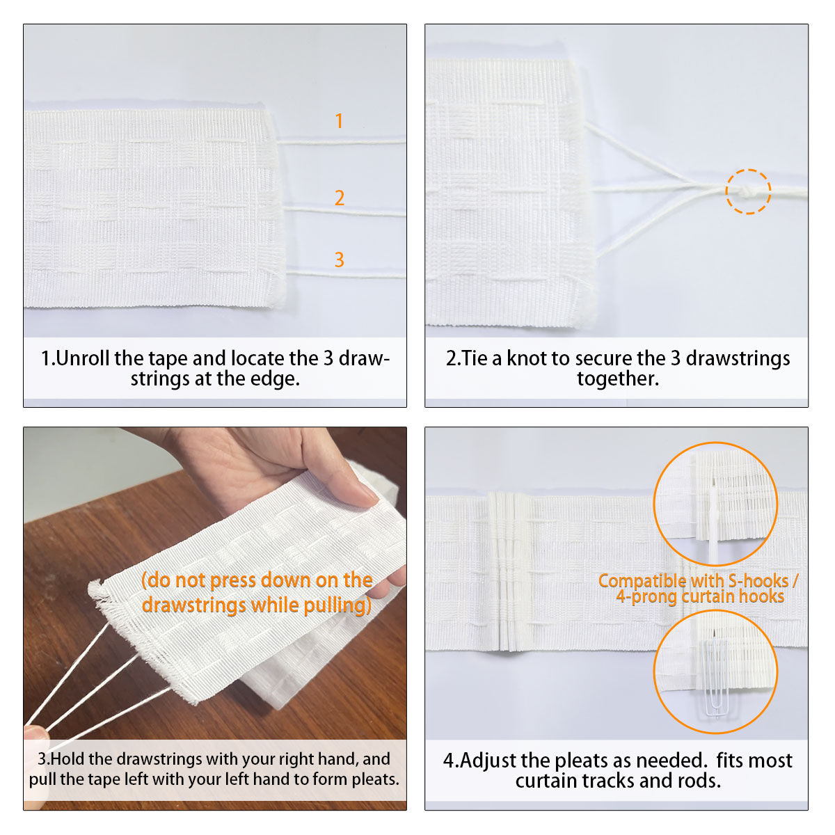 10m Drieweg trekkoord plisséba - Sewing Art recensie en prijs