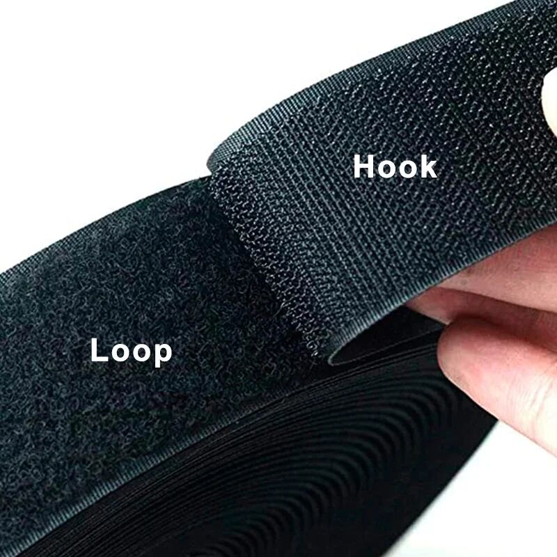 20-50mm Zwart Wit Klittenband  - Velcro Sew On recensie en prijs