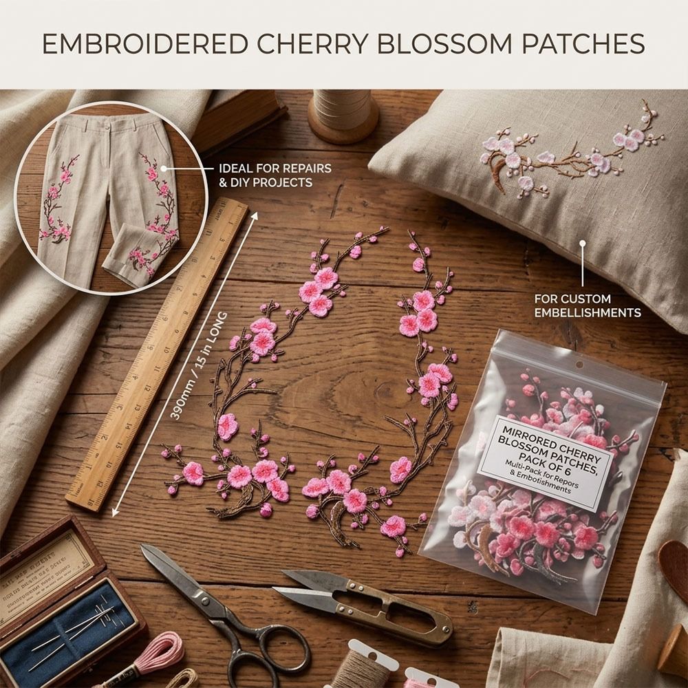 DIY Kersenbloesem Strijkpatche - Sewing In Textile recensie en prijs